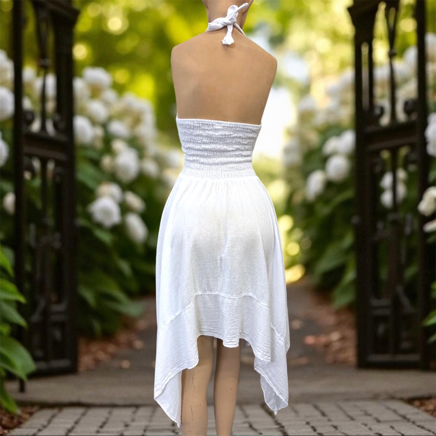 Long Halter "Puntas Dress"